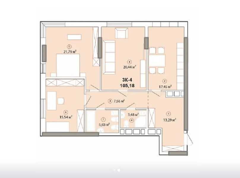 продажа 3-к квартира Киев, Печерский, 185000 $ Київ - зображення 7
