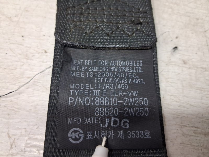 Ремень безопасности передний правый Hyundai Santa fe DM 2.2 DIESEL D4HB 2012 (б/у) Киев - изображение 4