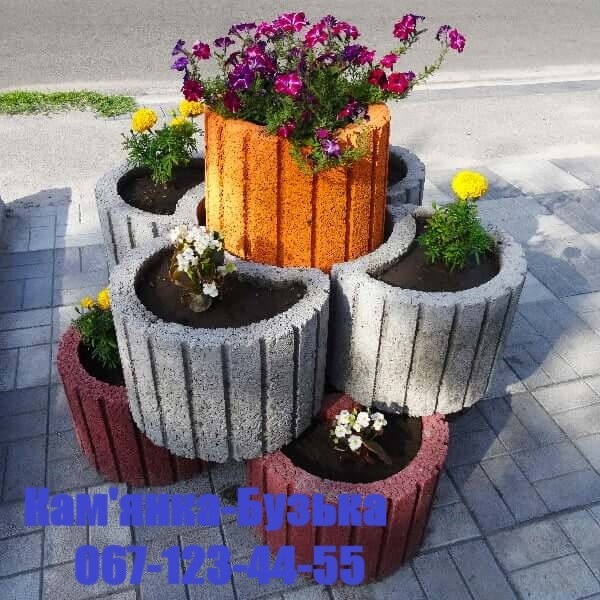 Бруківка, поребрики, плитка тротуарна, клумби, Ивано-Франковск - изображение 1