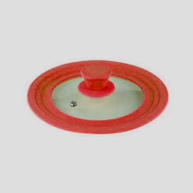 Кришка універсальна Frico FRU-1002-Red 20-24 см червона Київ - зображення 1