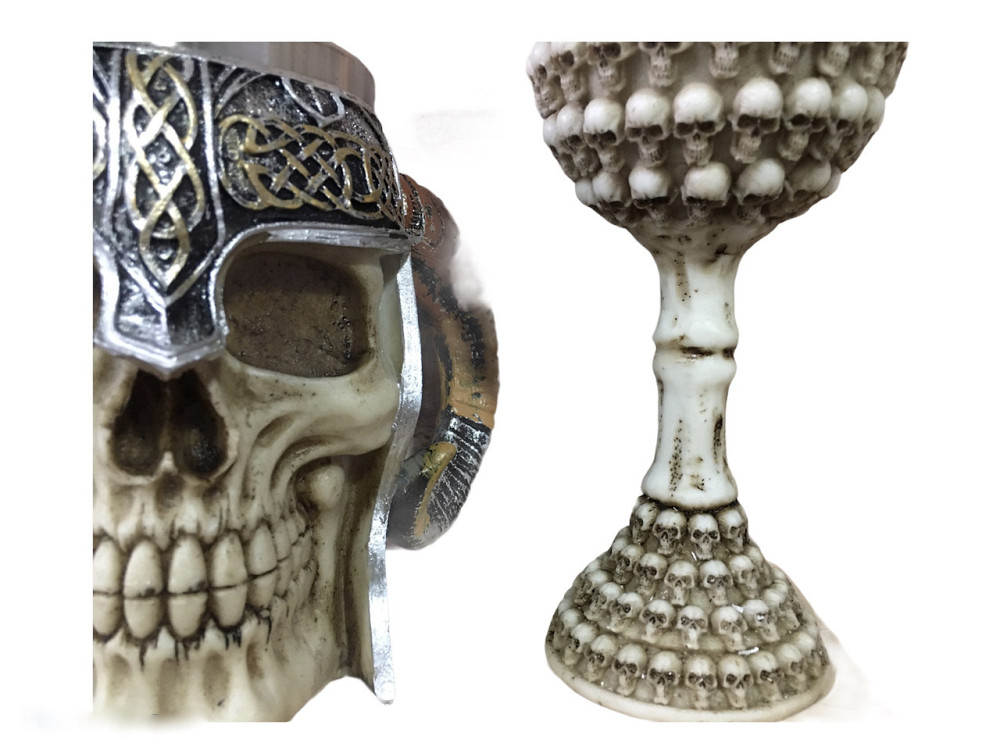 Подарочный набор Чашка Бокал 3 Черепа Вокруг Большие Подарок Киев - изображение 5