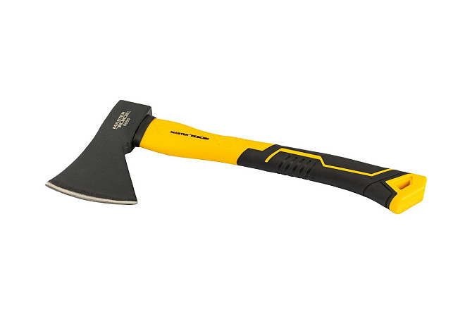 Топор MASTERTOOL 600 г HRC 50 рукоятка фиберглассовая 370 мм 05-0901 Харьков - изображение 1