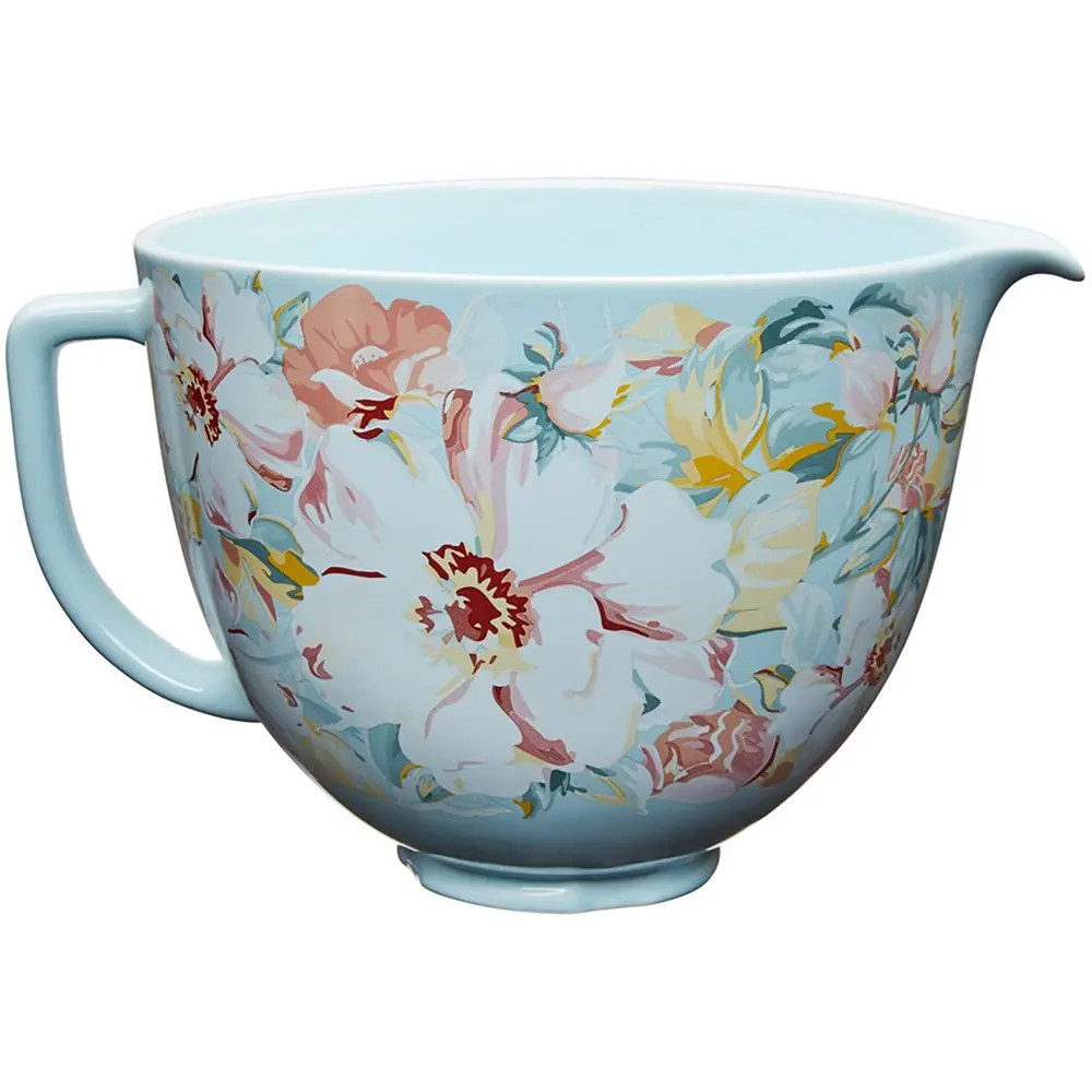 Чаша для миксера KitchenAid 5KSM2CB5PWG 4.7 л голубая с рисунком Киев - изображение 1