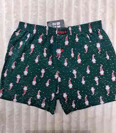 Мужские зелёные семейные трусы с рисунком гномов ТМ "BRES" (арт. MBXK 307/01/140) Кривий Ріг