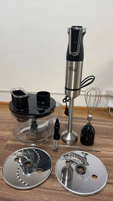 Блендер погружной в наборе Zepline ZP-797 1500 Вт черный Київ - зображення 3