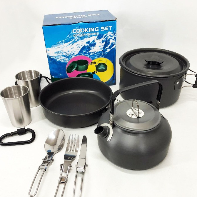 Набір туристичного посуду з плитою і столовими приладами Киев - изображение 9