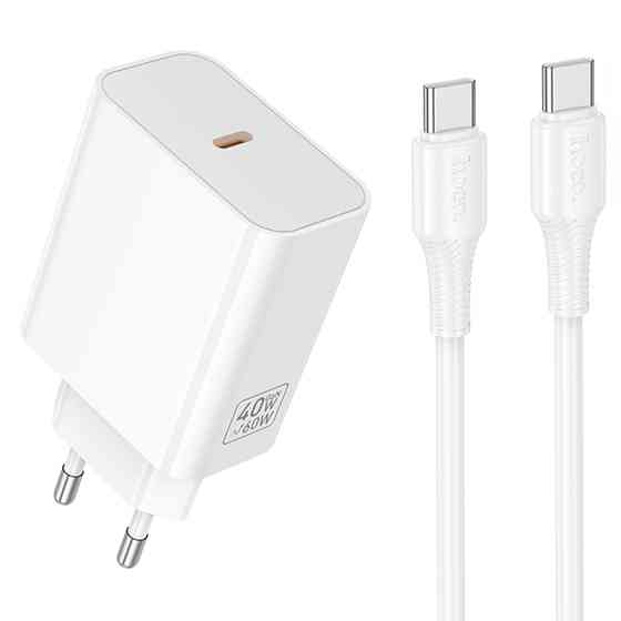 Уценка СЗУ Hoco C162A Source PD40W (1USB-C) + кабель Type-C to Type-C Херсон
