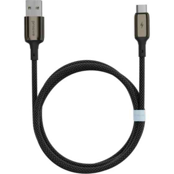 Кабель Proove Dense Metal USB to Type-C 2.4A 1m Black (CCDM20001201) (Код товару:40740) Харків