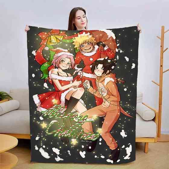 Плед 3D Новорічне Наруто 3209_A 15462 160х200 см Київ