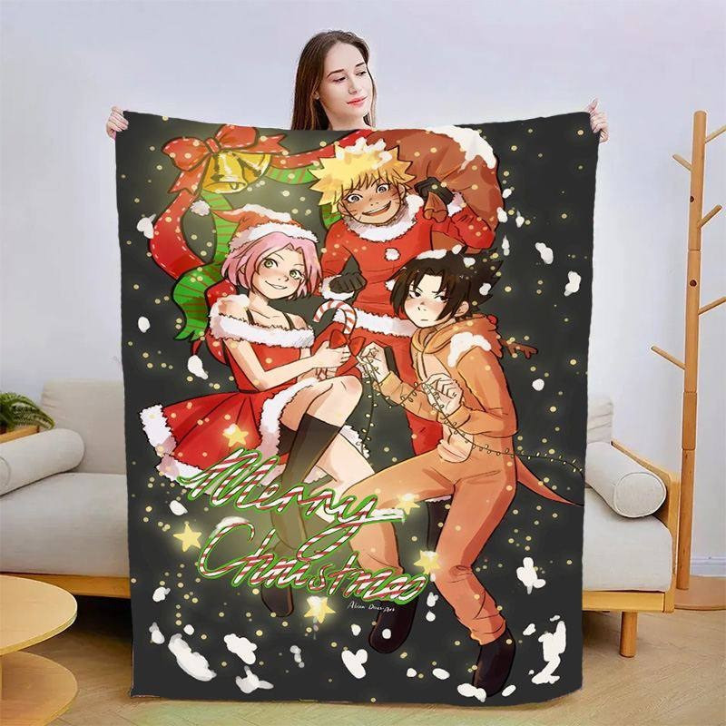 Плед 3D Новорічне Наруто 3209_A 15462 160х200 см Київ - зображення 1