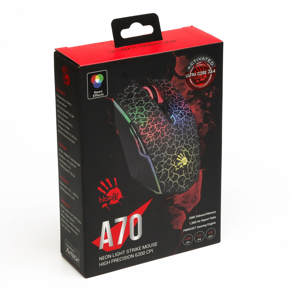 Мышь компьютерная проводная Bloody A70ABloody(Black) черная Киев - изображение 5