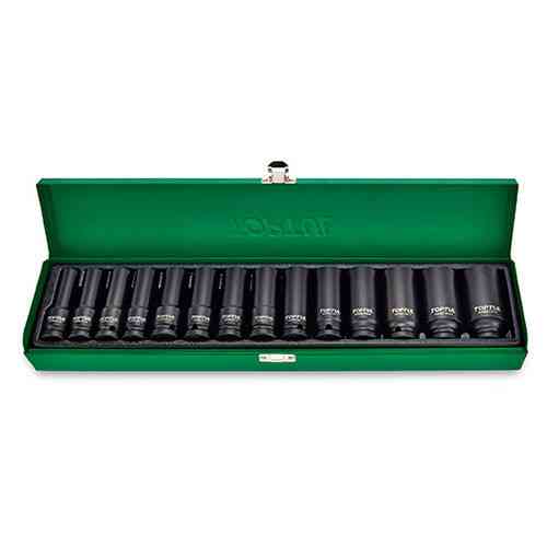 Набор головок ударных длинных 1/2" 10-32мм 14ед. TOPTUL GDAD1401 Харків