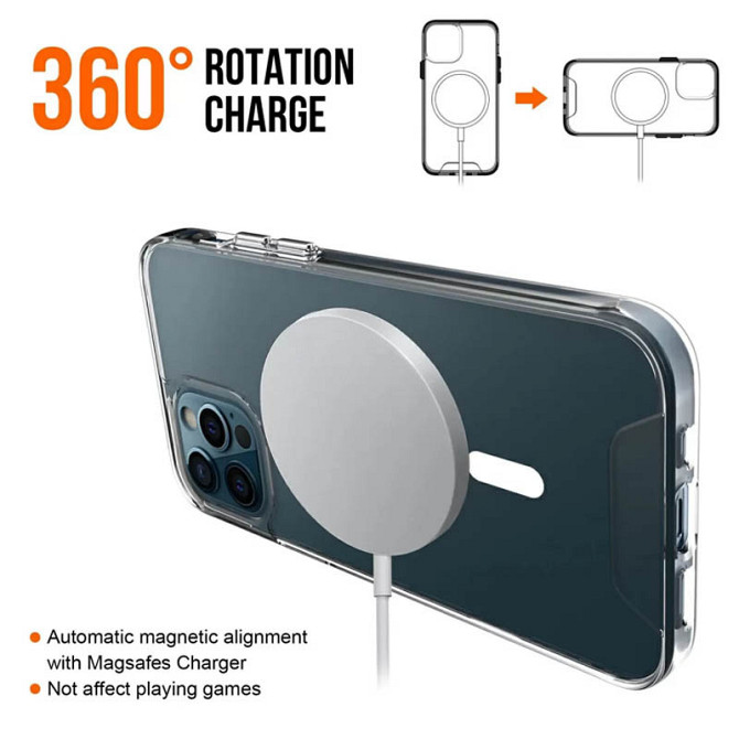Чехол TPU Space Case with MagSafe для Apple iPhone 12 Pro / 12 (6.1") Херсон - изображение 10