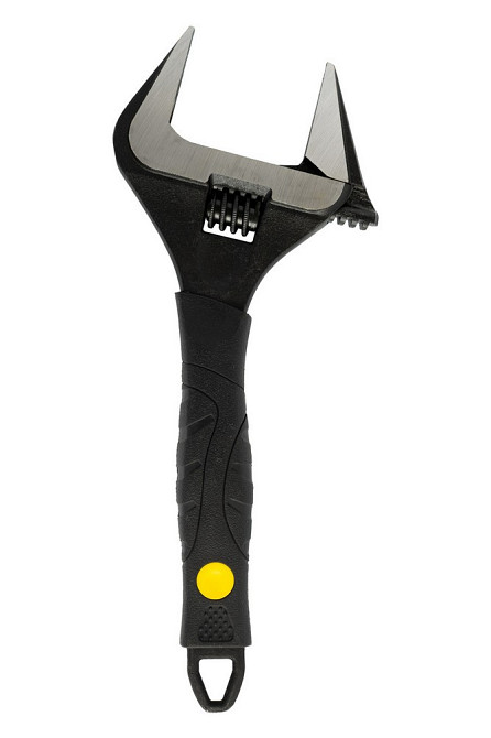 Ключ разводной MASTERTOOL 250 мм 0-50 мм тонкие губки CrV рукоятка с TPR накладкой 76-0323 Харків - зображення 3