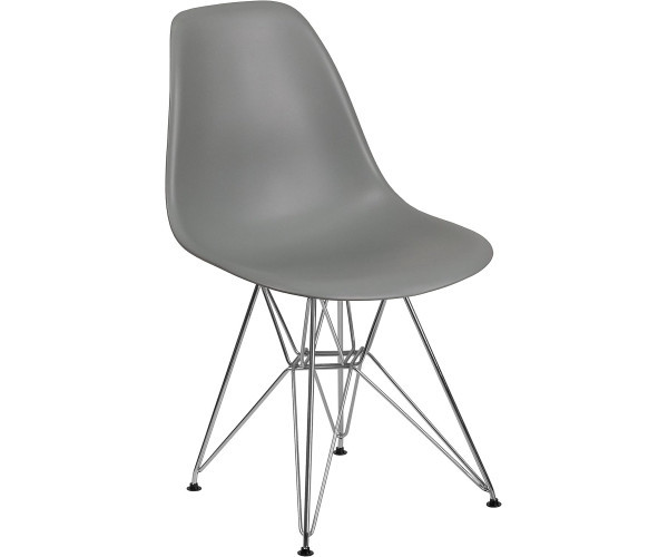 Стілець Тауер ніжки метал пластик сірий Дніпро - зображення 1