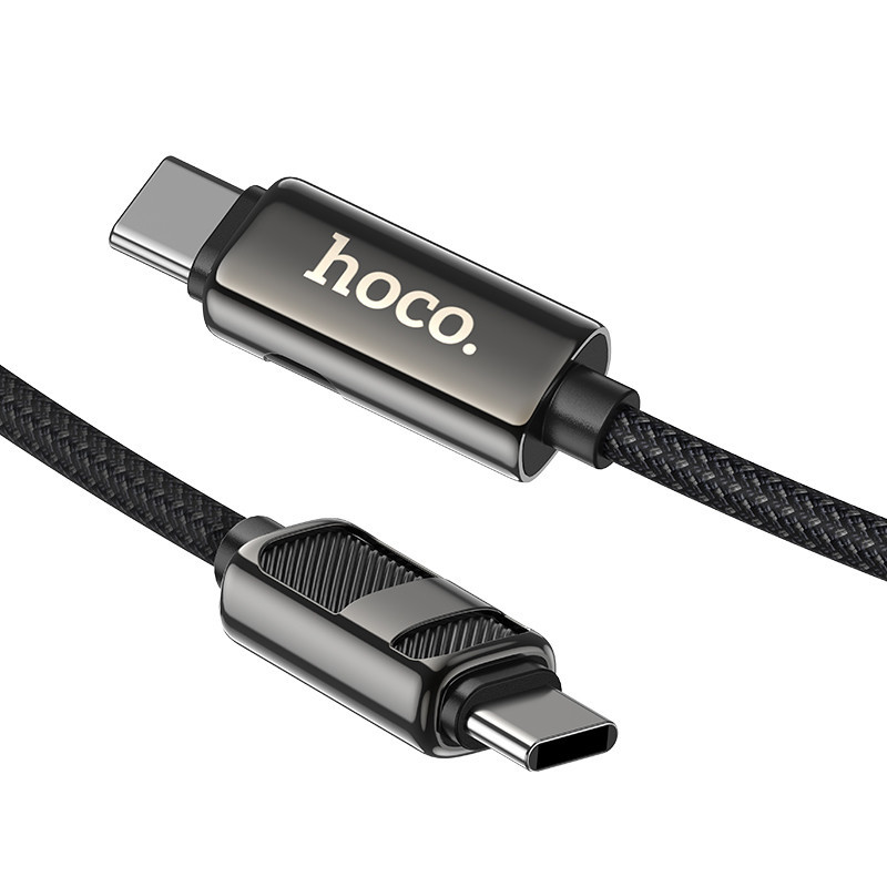 Дата кабель Hoco U137 Line with display Type-C to Type-C 60W (1.2m) Херсон - изображение 3
