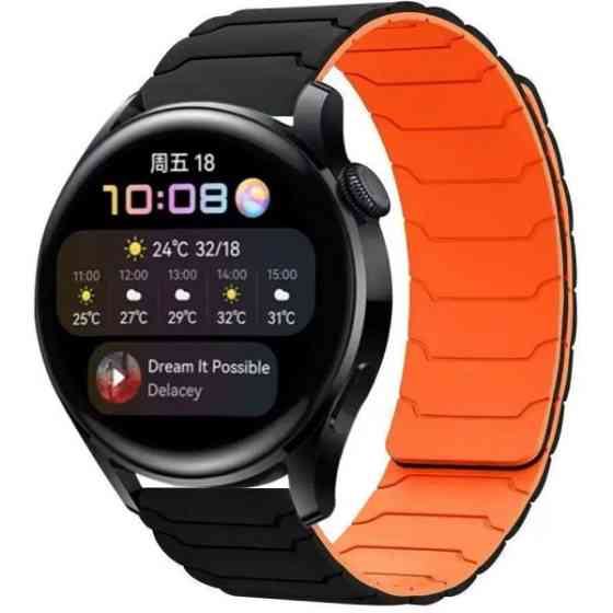 DM Ремінець Armor Magnetic Band 22 mm Універсальний Black/Orange Харьков