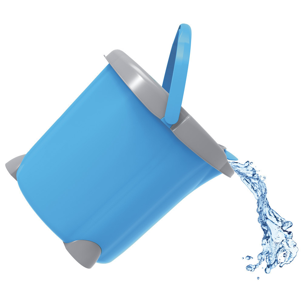 Набор для уборки Planet Spin Mop Joker 15 л серый с красным Киев - изображение 7