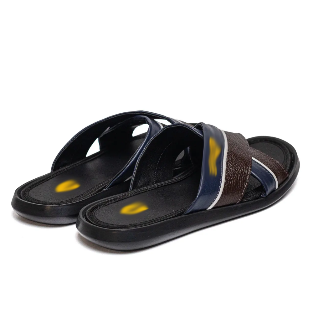 Мужские кожаные  летние шлепанцы-сланцы Київ - зображення 4