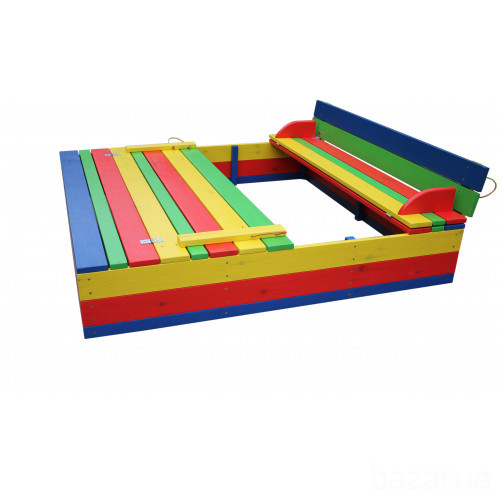 Детский комплект - 1 песочница с крышкой и столик с лавочками Київ - зображення 5