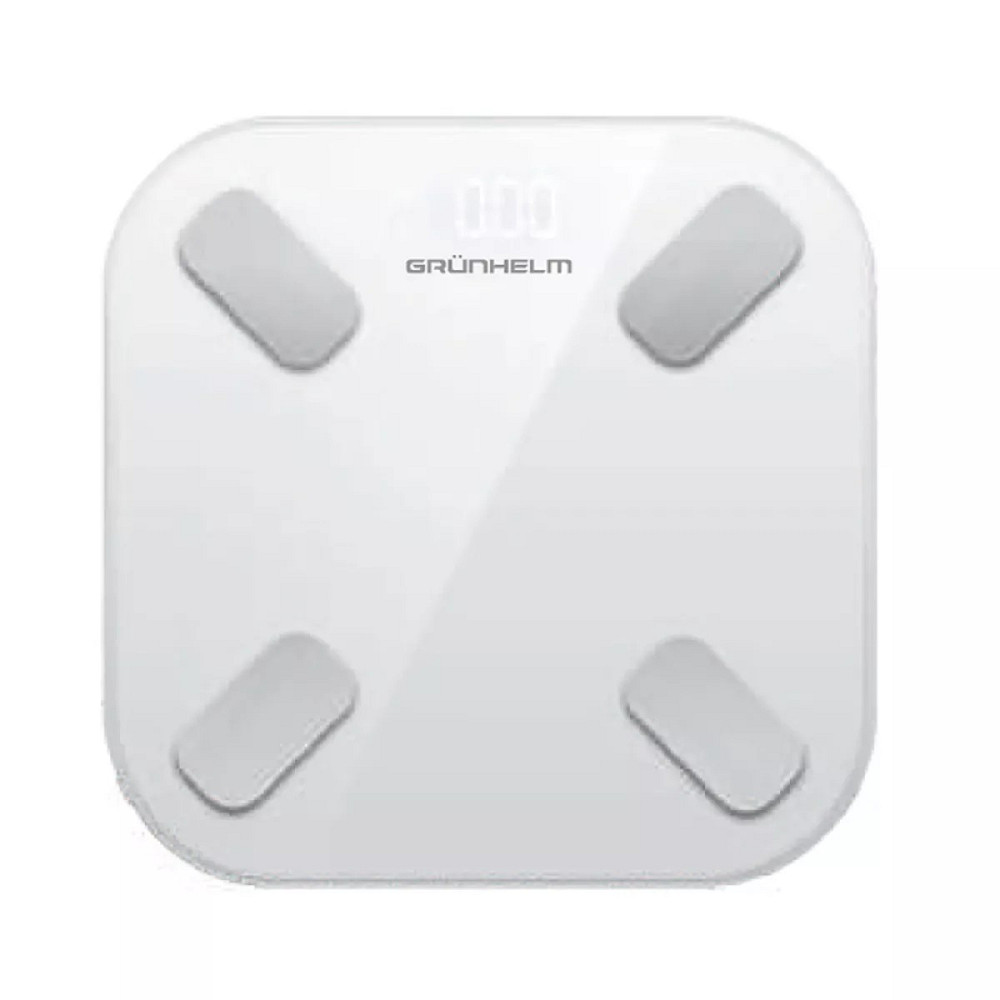 Весы напольные электронные Grunhelm BES-28BFS 180 кг белые Київ - зображення 1