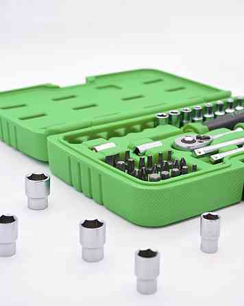 Набор торцевых головок и бит с трещоткой TOPTUL 1/4" 41ед. GCAI4102 Харьков