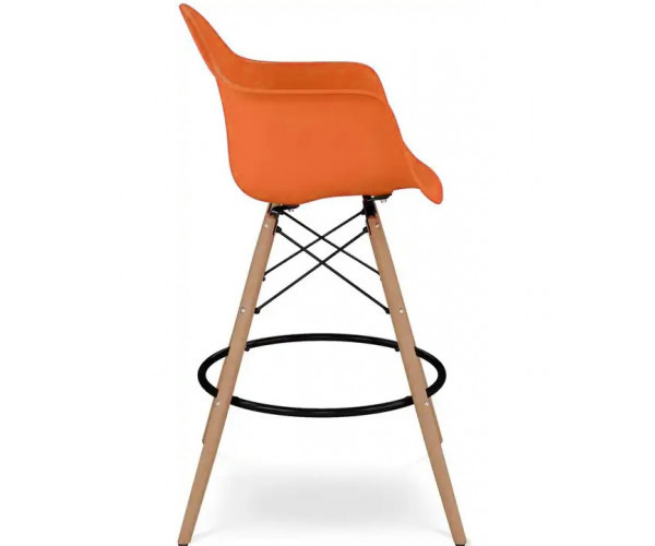 Стілець Тауер Вуд Eames барний високий помаранчевий Дніпро - зображення 3