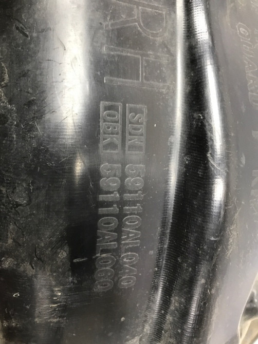 Подкрылок передний правый Subaru Outback 2014-2021 59110AL060 (Арт. 53662) Київ - зображення 9