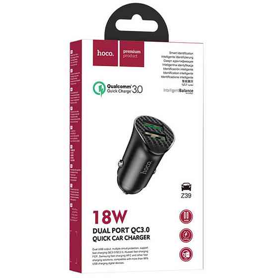 АЗУ Hoco Z39 Farsighted QC3.0 18W (2USB-A) Херсон