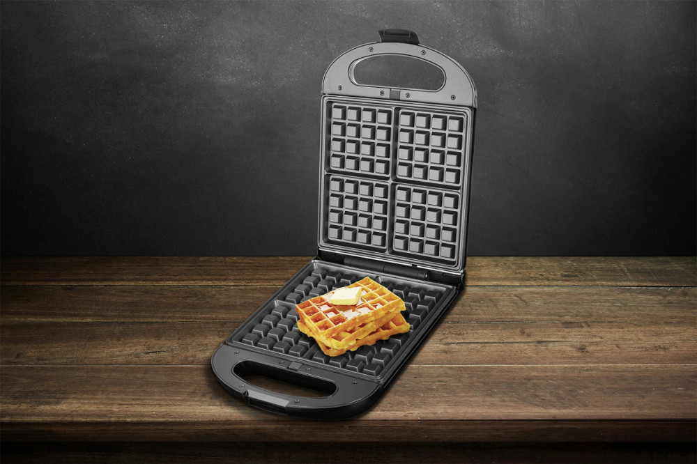 Бутербродница ECG S 4310 QUATTRE 1200 Вт черная Київ - зображення 9