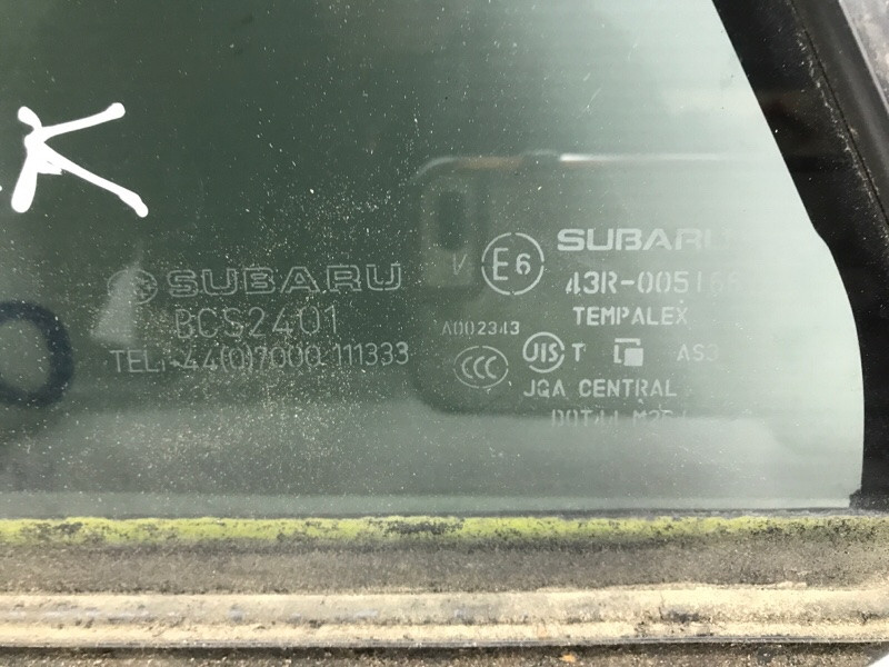 Стекло двери задней левой (форточка) Subaru Outback 2014-2021 62012AL330 (Арт. 53854) Київ - зображення 3