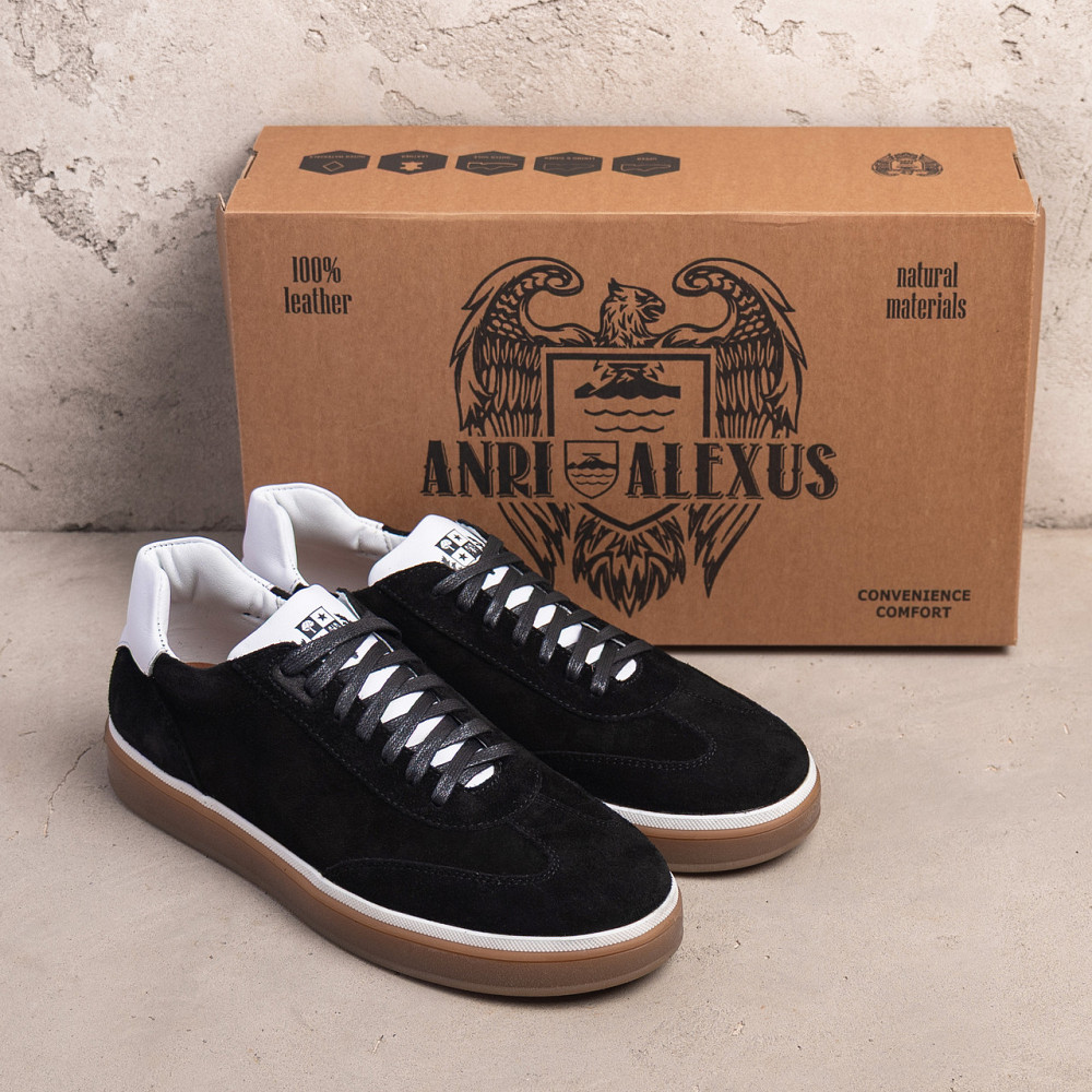 Мужские кожаные кроссовки Black Velvet Київ - зображення 5