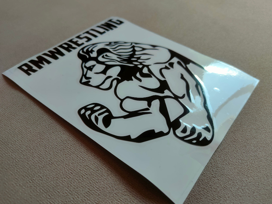 Наклейка на авто-мото Лев rmwrestling Чёрная Киев - изображение 3