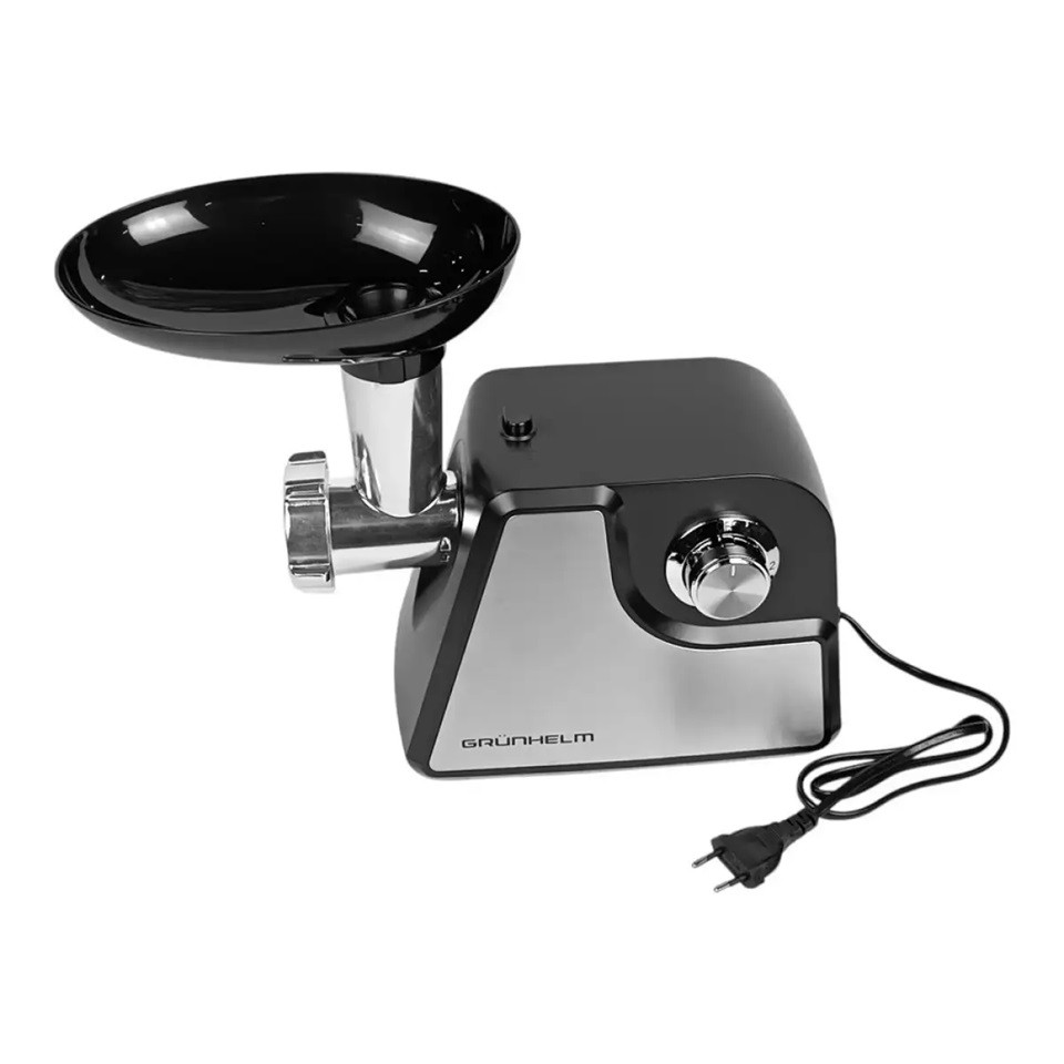 Мясорубка электрическая Grunhelm AMG180SSJ 1800 Вт черная Київ - зображення 1