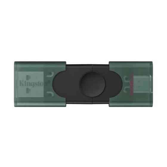 Флеш пам'ять Kingston DataTraveler DuoG2 128GB USB 3.2 + Type-C  Black/Green (DTDEG2/128GB) Харків