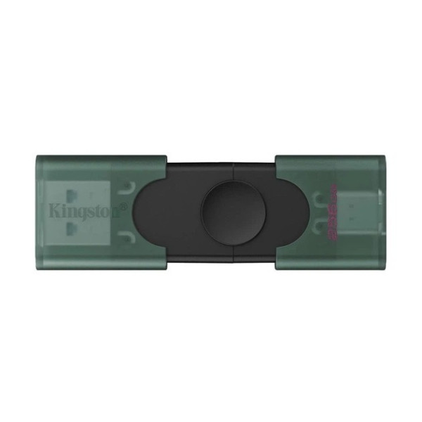 Флеш пам'ять Kingston DataTraveler DuoG2 128GB USB 3.2 + Type-C  Black/Green (DTDEG2/128GB) Харків - зображення 1