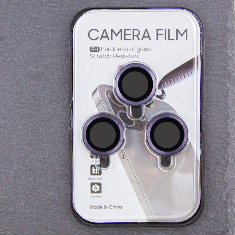 Защитное стекло Metal Classic на камеру (в упак.) для Apple iPhone 14 Pro (6.1") / 14 Pro Max (6.7") Херсон - зображення 4