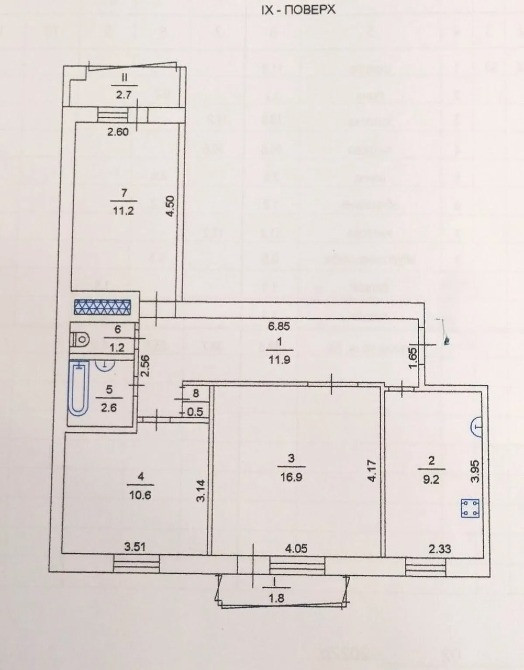 Продам 3-к квартиру на Малышева, район пр. Слобожанский / Калиновая Дніпро - зображення 12