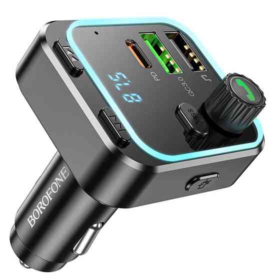 АЗУ FM модулятор Borofone BC53 Highway PD20W+QC3.0 (2USB-A/1C) Херсон