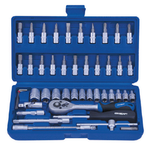 Набор инструмента в кейсе 1/4" 46 ед. СТАНДАРТ ST-1446 Харків