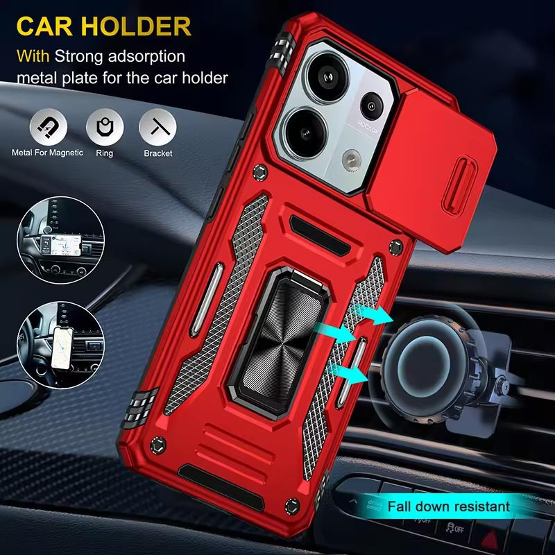 Ударопрочный чехол Camshield Army Ring для Xiaomi Poco X6 Pro Херсон - изображение 5