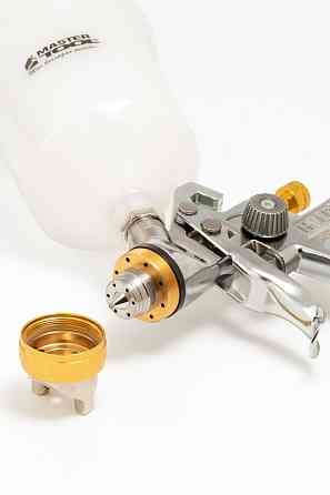 Краскопульт пневматический MASTERTOOL HVLP GLAZE ВПЛБ 600 мл Ø 1,8 мм круглый/плоский факел 150-220  Харків