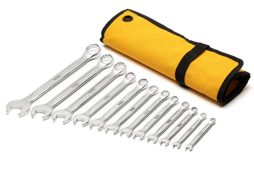 Ключи комбинированные MASTERTOOL COLD FORGED набор 12 шт (6–14/17/19/22 мм) 31CrV3 DIN 3113 в чехле  Харьков - изображение 2