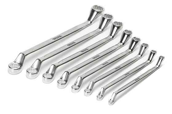 Ключи накидные MASTERTOOL COLD STAMPED набор 8 шт (6х7-20х22 мм) CrV DIN897 72-3208 Харків