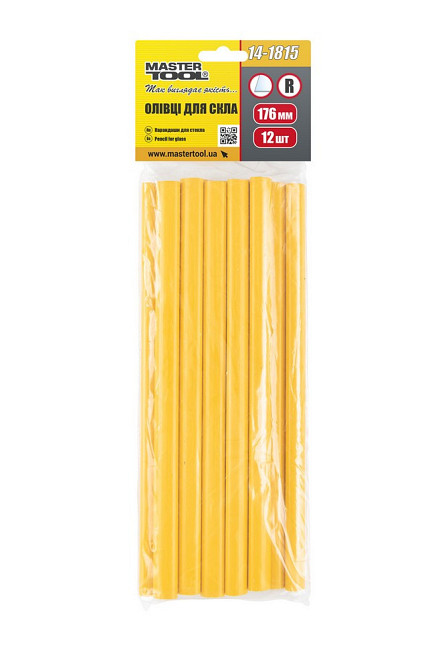 Карандаши для стекла MASTERTOOL 176мм набор 12шт 14-1815 Харків - зображення 2