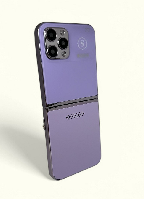 Кнопочный мобильный телефон раскладушка AIEK I15 Max на 4 сим карты Phiolet Киев - изображение 4