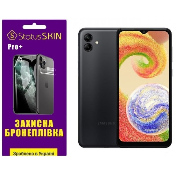 Поліуретанова плівка StatusSKIN Pro+ на екран Samsung A04 A045 Глянцева Харків - зображення 3