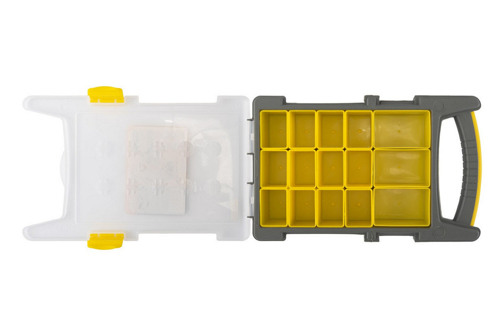 Органайзер MASTERTOOL с ручкой 8.5" 210х338х62 мм 15 секций 79-2085 Харьков - изображение 6