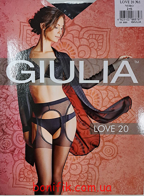 Женские эротичные колготки с вырезами на бёдрах LOVE 20 DEN Кривий Ріг - зображення 1