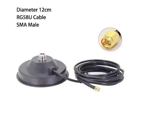 Антенна 2370-2760/5155-6300MHz 6/9dBi, 50W, 40 см, N разъем, с магнитным основанием 12 см, RG58U 3 м Дніпро - зображення 7